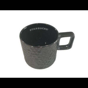 Starbucks 2019 Black Iridescent Honeycomb 12 oz. Ceramic Mug. LNWOT